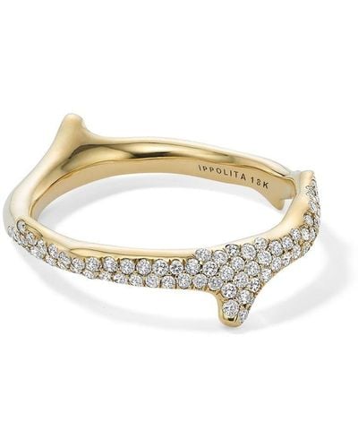 Ippolita 18kt Stardust Ring mit Diamanten - Mettallic