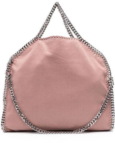 Stella McCartney Petit sac cabas Falabella à bord en chaîne - Rose