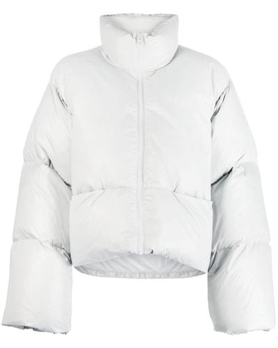 Low Classic High-neck Puffer Jacket - White
