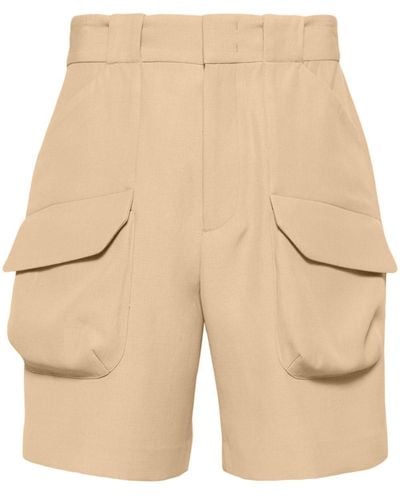 Ermanno Scervino Shorts mit aufgesetzten Taschen - Natur