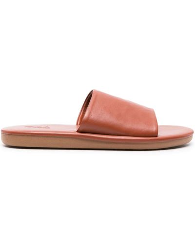 Ancient Greek Sandals Cerastes Flat Leather Sandals - Pink
