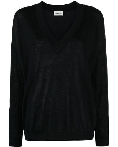 P.A.R.O.S.H. V-neck Cashmere Sweater - Black