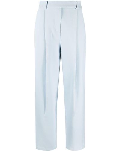 Self-Portrait High-waisted Tailored Trousers - Blue