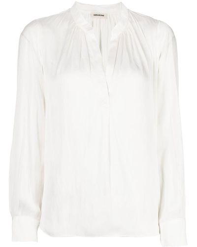 Zadig & Voltaire Tink Satin Perm - White