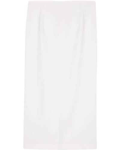 Boglioli Dart-detail skirt - Blanco