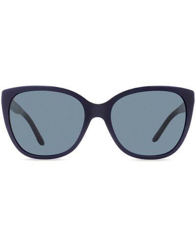 Versace Gafas de sol oversize con montura cuadrada - Azul