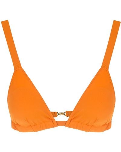 Clube Bossa Top bikini Paladina con effetto jacquard - Arancione