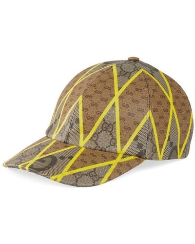 Gucci Cappello da baseball GG con design patchwork - Verde