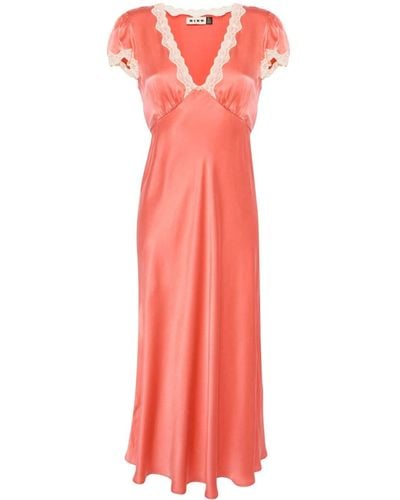 RIXO London Clarice Silk Dress - Pink