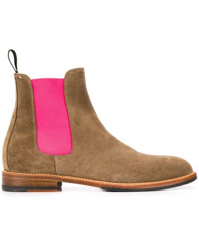 SCAROSSO Bruna Chelsea Boots - Pink