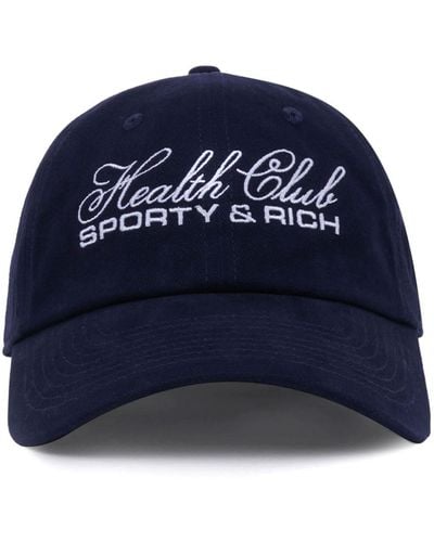 Sporty & Rich Healthy Club Cotton Cap - Blue