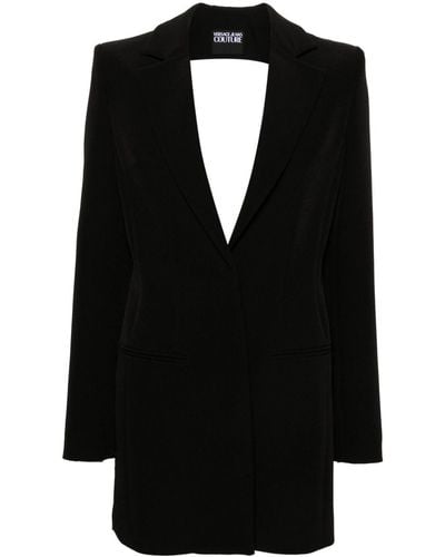 Versace バロッコプリント シングルジャケット - ブラック