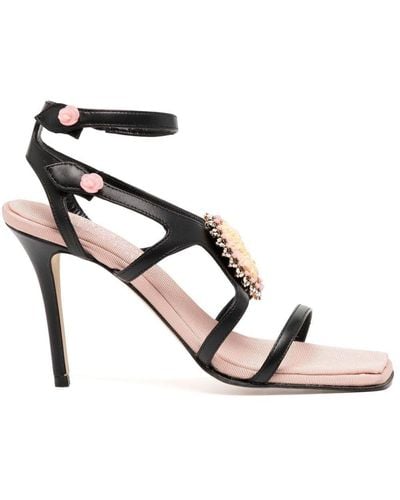 Madison Maison Postiano 95mm Charm-strap Sandals - Pink