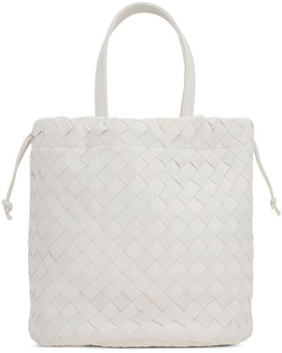 Bottega Veneta Small Castello Bucket Bag - White