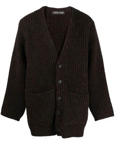 Our Legacy Colossal V-neck Wool Cardigan - Black
