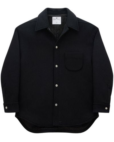 Courreges ロングスリーブ シャツジャケット - ブラック