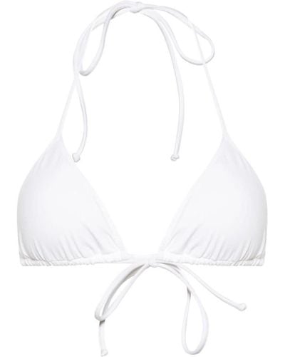 Mc2 Saint Barth Leah Triangle Bikini Top - White