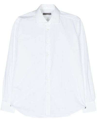 Corneliani Spread-collar Poplin Shirt - White