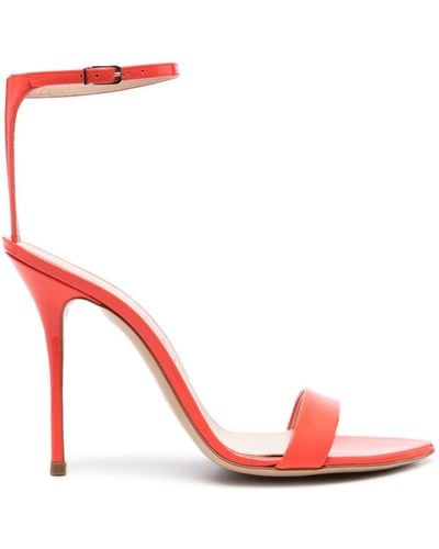 Casadei Scarlet Tiffany 100mm Patent Sandals - Red