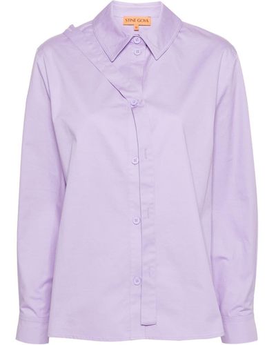 Stine Goya Sgmartina Belted Shirt - Purple