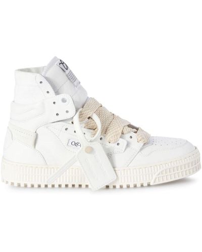 Off-White c/o Virgil Abloh 3.0 Off Court Leren Sneakers - Naturel