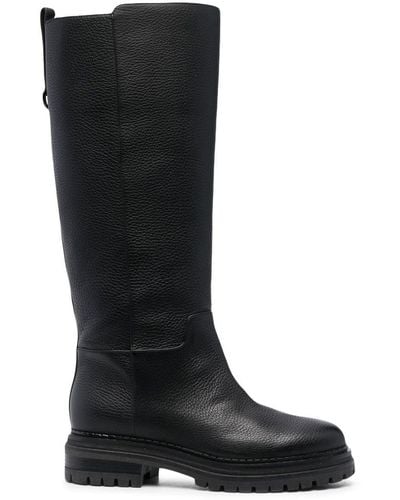 Sergio Rossi Mid-calf Leather Boots - Black