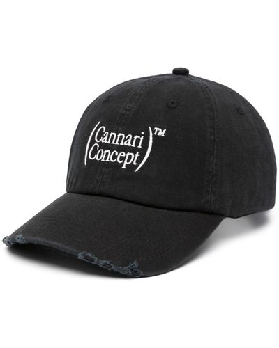 CANNARI CONCEPT Logo-embroidered Organic Cotton Baseball Cap - Black