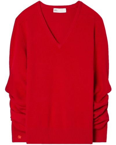Tory Burch Pullover aus Wolle - Rot