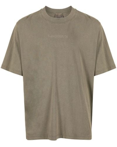 Lacoste T-Shirt mit Logo-Print - Grau