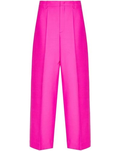 Valentino Garavani Crepe Couture Tailored Trousers - Pink