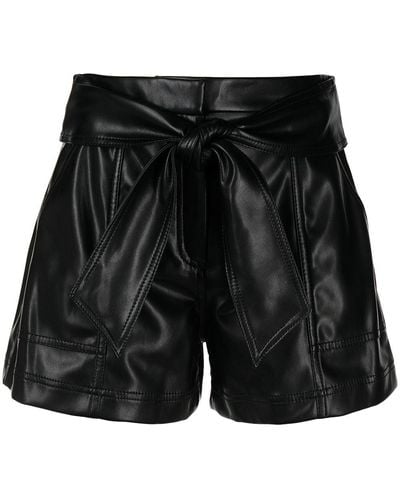 Jonathan Simkhai Short Core Mari en cuir artificiel - Noir