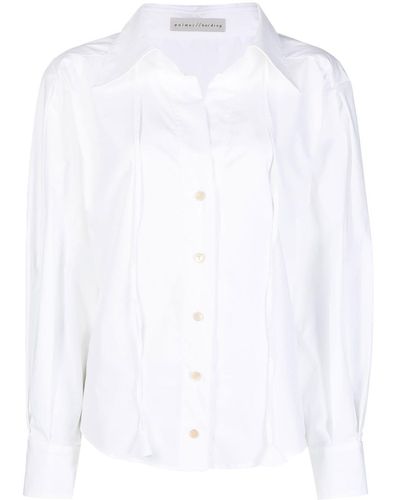 Palmer//Harding Camisa con diseño a paneles - Blanco