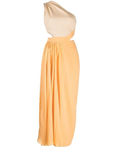 Jonathan Simkhai Vestido Angel midi texturizado - Naranja