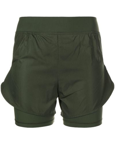 Jil Sander Khaki Layered Shorts - Green