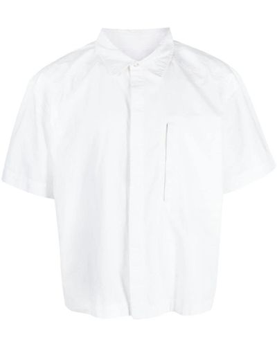 Entire studios Short-sleeved Cotton Shirt - White