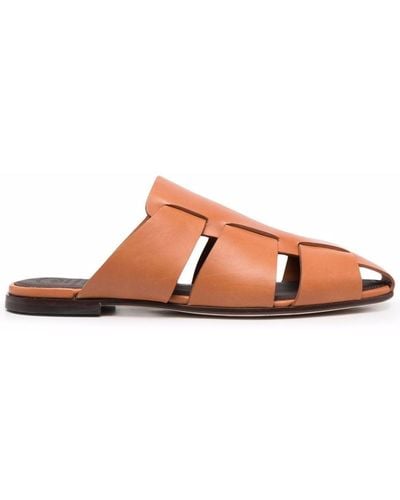 Officine Creative Cuba 001 Caged-strap Mules - Brown