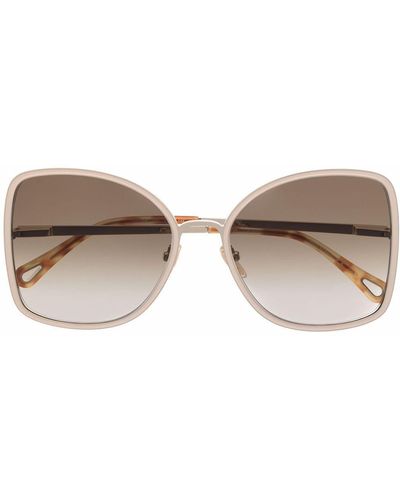 Chloé Oversized-frame Sunglasses - Metallic