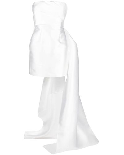 Solace London Gedrapeerde Mini-jurk - Wit