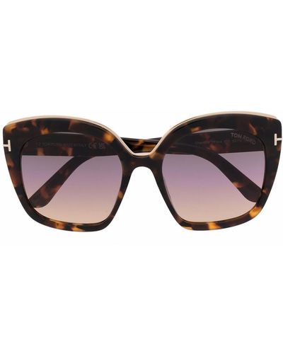 Tom Ford Sonnenbrille in Schildpattoptik - Braun