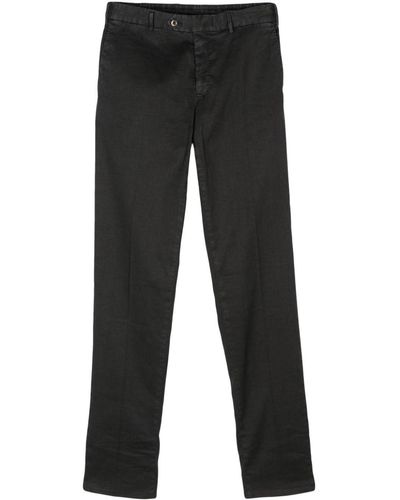 PT Torino Elasticated-waistband Trousers - Black