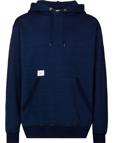 WTAPS Blank Hooded Sweatshirt - Blue