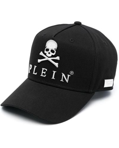 Philipp Plein Cappello da baseball Skull&Bones - Nero