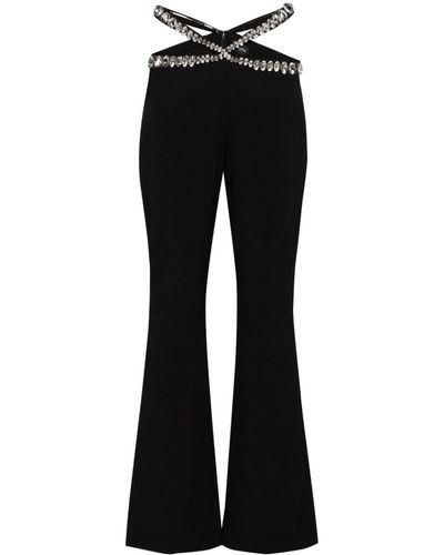 retroféte Kaz Mid-rise Tailored Trousers - Black