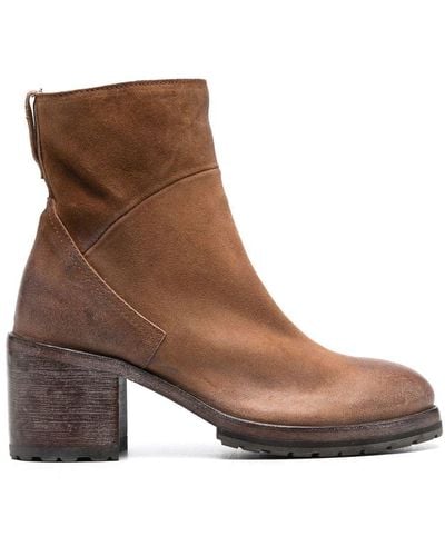 Moma 70mm Leather Ankle Boots - Brown