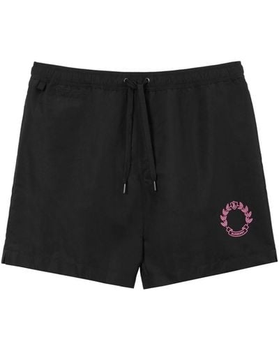 Burberry Oak Leaf Crest Swim Shorts - Black