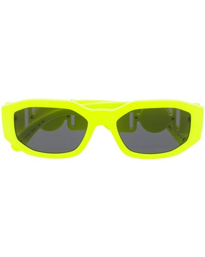 Versace Oval Frame Sunglasses - Yellow