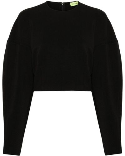GAUGE81 Mosi Sweater Met Rits - Zwart