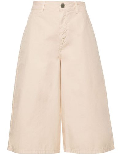 Pinko Knee-length Bermuda Shorts - Natural