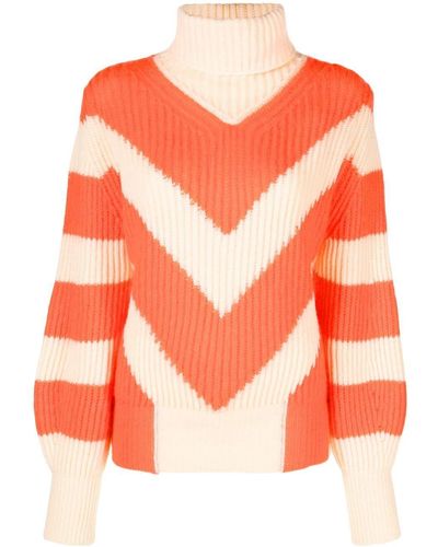 Forte Forte Chevron-knit Sweater - Orange