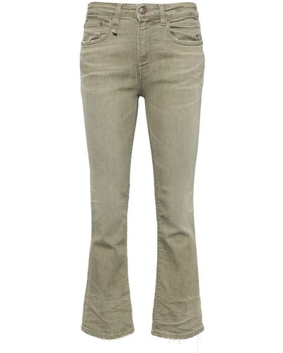 R13 Low-rise Cropped Jeans - Natural